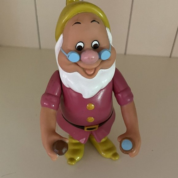 Vtg. DISNEY 1992 DOC Snow White Seven Dwarfs 6 inch Rubber Figure Thailand R2 - Picture 8 of 12